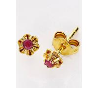 Paar Ohrstecker LADY, rot, Ohrringe, Damen, Metall (59462522-0) rot