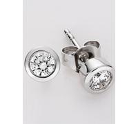 Paar Ohrstecker LADY, silber (silber 925), Ohrringe, Damen, Silber 925 (Sterlingsilber) (90360019-0) silber 925