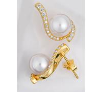 Paar Ohrstecker LADY, silber (silber vergoldet 925), Ohrringe, Damen, Silber 925 (Sterlingsilber) (27830012-0) silber vergoldet 925