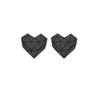 Paar Ohrstecker LIEBESKIND BERLIN "Herz", schwarz, Ohrringe, Damen, Edelstahl, Paar Ohrstecker (70713657-0)