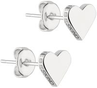 Liebeskind Berlin Ohrringe LJ-0500-E-08 Damen Ohrstecker Herz Edelstahl Silber, One Size (Silber1)