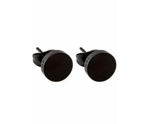 Paar Ohrstecker LIEBESKIND BERLIN "Schmuck Geschenk Edelstahl Ohrringe Kreis", schwarz, Ohrringe, Damen, 8mm, Edelstahl (243213-0) schwarz