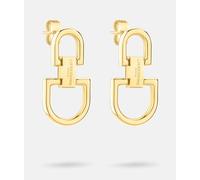 Paar Ohrstecker LIEBESKIND BERLIN "Schmuck Geschenk Edelstahl Ohrringe The D-Link", gold (gelbgoldfarben), Ohrringe, Damen, Edelstahl (34612244-0) gelbgoldfarben