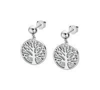 Paar Ohrstecker LOTUS "Essentials - Baum des Lebens", silber (edelstahlfarben), Ohrringe, Damen, 14,5mm, Edelstahl (21759819-0) edelstahlfarben