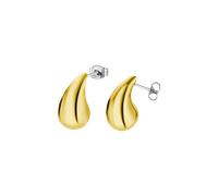 Paar Ohrstecker LOTUS "Essentials - Tropfen", gold (gelbgoldfarben, edelstahlfarben), Ohrringe, Damen, Edelstahl (95939017-0) gelbgoldfarben, edelstahlfarben