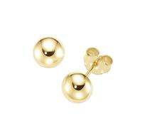 Paar Ohrstecker LUIGI MERANO "Halb-Kugel, Gold 375", gold, Ohrringe, Herren, Gelbgold 375 (52546008-0) gold