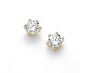 Paar Ohrstecker LUIGI MERANO "mit Zirkonia, Gold 375", gold, Ohrringe, Damen, Gelbgold 375 (44857337-0) gold