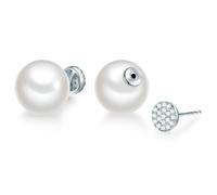 Paar Ohrstecker LULU & JANE "Set: AV183", weiß, weiß, Ohrringe, Damen, 22,1,mit Zirkonia, Messing, mit Zirkonia (83556821-0) weiß, weiß