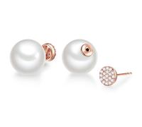 Paar Ohrstecker LULU & JANE "Set: AV184", weiß, weiß, Ohrringe, Damen, 19,8,mit Zirkonia, Messing, mit Zirkonia (66054717-0) weiß, weiß
