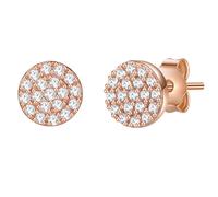Paar Ohrstecker LULU & JANE "Set: AV218", roségold, weiß, Ohrringe, Damen, 5,9,mit Zirkonia, Messing, mit Zirkonia (48231013-0) roségold, weiß