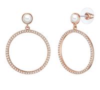Paar Ohrstecker LULU & JANE "Set: LJ144", roségold, weiß, Ohrringe, Damen, 42,1,mit Zirkonia, Messing, Messing (54907256-0) roségold, weiß