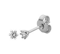 Paar Ohrstecker LYOMI "585/- Weißgold 2 synth. Diam. 0,10 ct.", weiß, weiß, Ohrringe, Damen, one-size, 0,1 VS = sehr kleine Einschlüsse, Gold, Paar Ohrstecker (38554763-0)