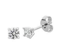 Paar Ohrstecker LYOMI "585/- Weißgold 2 synth. Diam. 0,50 ct.", weiß, weiß, Ohrringe, Damen, one-size, 0,5 VS = sehr kleine Einschlüsse, Gold, Paar Ohrstecker (92016513-0)