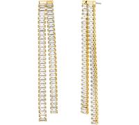 Paar Ohrstecker MICHAEL KORS "Schmuck Geschenk Metall Ohrringe Statement Linear", gold (metallfarben, gelbgoldfarben, kristallweiß, kristallweiß), Ohrringe, Damen, Messing, mit Zirkonia (synth.) (2365