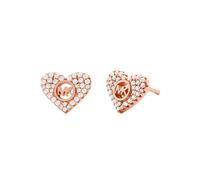 Paar Ohrstecker MICHAEL KORS "Schmuck Geschenk Silber 925 Halsschmuck PREMIUM Herz", rosa (roségoldfarben, kristallweiß, kristallweiß), Ohrringe, Damen, Silber 925 (Sterlingsilber), mit Zirkonia (synt