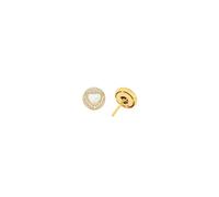 Paar Ohrstecker MICHAEL KORS "Schmuck Geschenk Silber 925 Ohrringe Herz Premium", gold (gelbgoldfarben, kristallweiß, perlmuttfarben, kristallweiß), Ohrringe, Damen, 10mm, Perlen Silber 925 (Sterlings