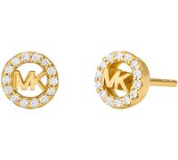 Paar Ohrstecker MICHAEL KORS "Schmuck Geschenk Silber 925 Ohrringe PREMIUM", gold (gelbgoldfarben, kristallweiß, kristallweiß), Ohrringe, Damen, 6,5mm, Silber 925 (Sterlingsilber), mit Zirkonia (synth