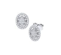 Paar Ohrstecker "mit Lab Grown Brillanten, Silber 925", silber, GIORGIO MARTELLO MILANO, Ohrringe, Damen, VVS = sehr sehr kleine Einschlüsse, Silber 925 (Sterlingsilber) (90539311-0) silber