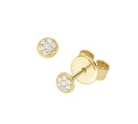 Paar Ohrstecker "mit Zirkonia, Silber 925", gold (vergoldet), GIORGIO MARTELLO MILANO, Ohrringe, Damen, Silber 925 (Sterlingsilber) (93128967-0) vergoldet