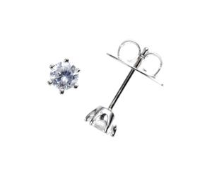 Paar Ohrstecker "mit Zirkonia, Silber 925" Gr. 2, silber, GIORGIO MARTELLO MILANO, Ohrringe, Damen, ca. Ø 6mm, Silber 925 (Sterlingsilber) (38917950-2) silber
