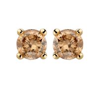 Orolino - Ohrstecker 585/- Gold Brillant braun 0,25ct. Ohrringe 1 ct Damen (388.99 € / 1 ct)