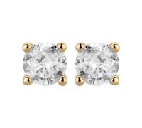 Paar Ohrstecker OROLINO "585/- Gelbgold 2 Brill. 0,25 ct. weiß", gelb, weiß, Ohrringe, Damen, one-size, 0,25, Gold (49956569-0) gelb, weiß