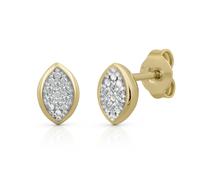 Paar Ohrstecker OROLINO "Gold 585 mit 3 Brillanten zus. 0,02ct.", weiß (weiß, weiß), Ohrringe, Damen, one-size, 0,02 P1 = bei 10-facher Vergrößerung erkennbare Einschlüsse, Gold, Paar Ohrstecker (1139