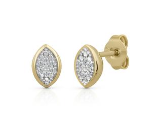 Paar Ohrstecker OROLINO "Gold 585 mit 3 Brillanten zus. 0,02ct.", weiß (weiß, weiß), Ohrringe, Damen, one-size, 0,02 P1 = bei 10-facher Vergrößerung erkennbare Einschlüsse, Gold (11399520-0) weiß, wei