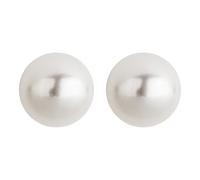 Paar Ohrstecker OROLINO "Gold 585 mit weißen Perlen 6,5-7mm rund", weiß (weiß, weiß), Ohrringe, Damen, one-size, Gold (127095-0) weiß, weiß