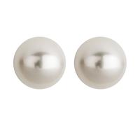 Paar Ohrstecker OROLINO "Gold 585 mit zwei weißen Perlen 9-9,5mm rund", gelb (gelb, weiß), Ohrringe, Damen, one-size, Gold (402173-0) gelb, weiß