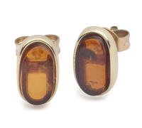 Paar Ohrstecker OSTSEE-SCHMUCK "Ostsee-Schmuck Ohrstecker Classic 10 x 5 mm", gelb, Ohrringe, Damen, 11 x 6mm, Gelbgold 333 (38752949-0) gelb