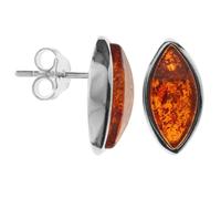 Paar Ohrstecker OSTSEE-SCHMUCK "Ostsee-Schmuck Ohrstecker Classic 13x6 Ohrstecker Classic 13x6", weiß, Ohrringe, Damen, 15 x 8mm, Silber 925 (Sterlingsilber) (68607238-0) weiß