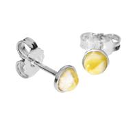 Paar Ohrstecker OSTSEE-SCHMUCK "- Classic 4 mm - Silber 925/000 - Bernstein" Gr. 5, silber (silber 925, silberfarben, weiß), Ohrringe, Damen, Silber 925 (Sterlingsilber) (90420820-5) silber 925, silbe