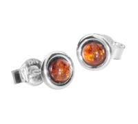 Paar Ohrstecker OSTSEE-SCHMUCK "- Classic 4 mm - Silber 925/000 - Bernstein" Gr. 7, silber (silber 925, silberfarben, weiß), Ohrringe, Damen, Silber 925 (Sterlingsilber) (79756644-7) silber 925, silbe