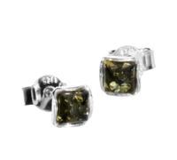 Paar Ohrstecker OSTSEE-SCHMUCK "Ostsee-Schmuck Ohrstecker Classic 4x4 mm", weiß, Ohrringe, Damen, 5 x 5mm, Silber 925 (Sterlingsilber) (27535237-0) weiß