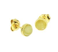 Paar Ohrstecker OSTSEE-SCHMUCK "Ostsee-Schmuck Ohrstecker Classic 5 mm Ohrstecker Classic 5 mm", gelb, Ohrringe, Damen, 6mmrund, Silber 925 (Sterlingsilber) (73276356-0) gelb