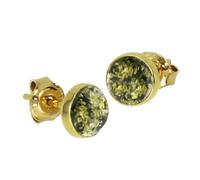 Paar Ohrstecker OSTSEE-SCHMUCK "- Classic 6 mm - Silber 925/000, vergoldet - Bernstein" Gr. 7, gold (goldfarben, gelb), Ohrringe, Damen, Silber 925 (Sterlingsilber) (10964251-7) goldfarben, gelb