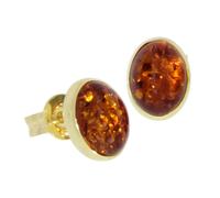 Paar Ohrstecker OSTSEE-SCHMUCK "Ostsee-Schmuck Ohrstecker Classic 8 x 6 mm", gelb, Ohrringe, Damen, 9 x 7mm, Gelbgold 333 (37179047-0) gelb