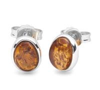 Paar Ohrstecker OSTSEE-SCHMUCK "Ostsee-Schmuck Ohrstecker Classic 8 x 6 mm", weiß, Ohrringe, Damen, 10 x 8mm, Silber 925 (Sterlingsilber) (40572230-0) weiß