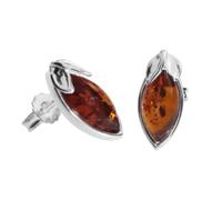 Paar Ohrstecker OSTSEE-SCHMUCK "- Elina - Silber 925/000 - Bernstein" Gr. 17, silber (silber 925, silberfarben, weiß), Ohrringe, Damen, Silber 925 (Sterlingsilber) (40255609-17) silber 925, silberfarb