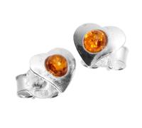 Paar Ohrstecker OSTSEE-SCHMUCK "Ostsee-Schmuck Ohrstecker Herz Ohrstecker Herz", weiß, Ohrringe, Damen, 7 x 7mm, Silber 925 (Sterlingsilber) (45842701-0) weiß