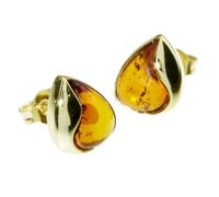 Paar Ohrstecker OSTSEE-SCHMUCK "Ostsee-Schmuck Ohrstecker Jeska Ohrstecker Jeska", gelb, Ohrringe, Damen, 12x10mm, Gelbgold 333 (51728537-0) gelb