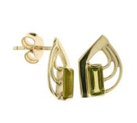 Paar Ohrstecker OSTSEE-SCHMUCK "- Mindy - Gold 333/000 - Peridot" Gr. 14, gold (gold 333, goldfarben, gelb), Ohrringe, Damen, Gelbgold 333 (20956437-14) gold 333, goldfarben, gelb
