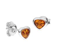 Paar Ohrstecker OSTSEE-SCHMUCK "Ostsee-Schmuck Ohrstecker Miniherz Ohrstecker Miniherz", weiß, Ohrringe, Damen, 6 x 6mm, Silber 925 (Sterlingsilber) (58392720-0) weiß