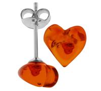 Paar Ohrstecker OSTSEE-SCHMUCK "Ostsee-Schmuck Ohrstecker Miniherz Ohrstecker Miniherz", weiß, Ohrringe, Damen, 7 x 6mm, Silber 925 (Sterlingsilber) (18208549-0) weiß