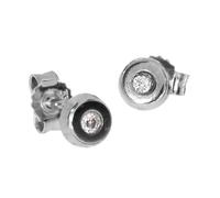 Paar Ohrstecker OSTSEE-SCHMUCK "Ostsee-Schmuck Ohrstecker Nea Ohrstecker Nea", weiß, Ohrringe, Damen, 5,0mm rund, Weißgold 333 (72617638-0) weiß