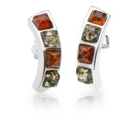 Paar Ohrstecker OSTSEE-SCHMUCK "Ostsee-Schmuck Ohrstecker Amaya Ohrstecker Amaya", weiß, Ohrringe, Damen, 21 x 6mm, Silber 925 (Sterlingsilber) (74746141-0) weiß