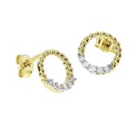 Paar Ohrstecker OSTSEE-SCHMUCK "Ostsee-Schmuck Ohrstecker Britt Ohrstecker Britt", gelb, Ohrringe, Damen, 10mm rund, Gelbgold 333 (33727634-0) gelb