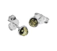 Paar Ohrstecker OSTSEE-SCHMUCK "Ostsee-Schmuck Ohrstecker Classic 4 mm Ohrstecker Classic 4 mm", weiß, Ohrringe, Damen, 5mm rund, Silber 925 (Sterlingsilber) (28905360-0) weiß