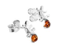 Paar Ohrstecker OSTSEE-SCHMUCK "Ostsee-Schmuck Ohrstecker Echse Ohrstecker Echse", weiß, Ohrringe, Damen, 11 x 6mm, Silber 925 (Sterlingsilber) (35734213-0) weiß